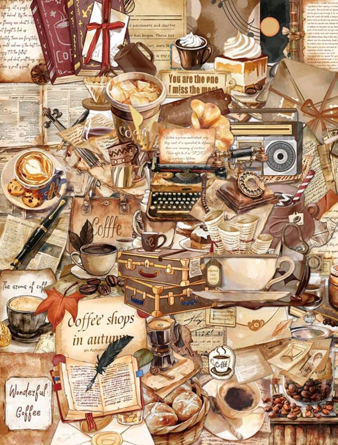 Retro Coffee Stickers