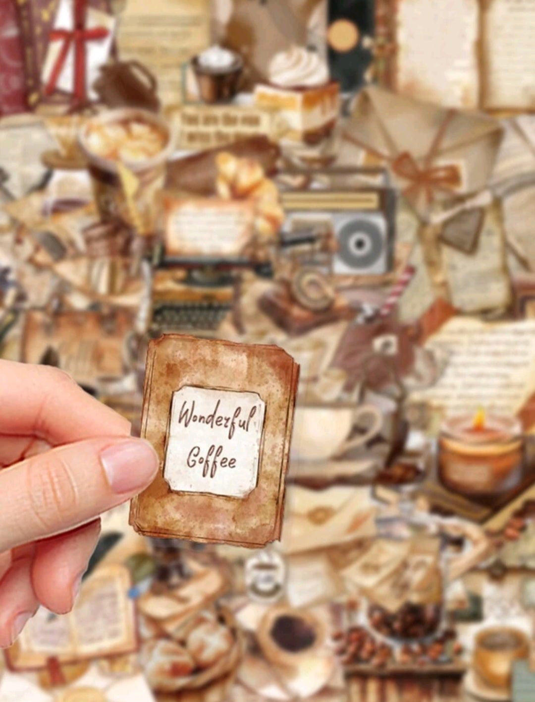 Retro Coffee Stickers