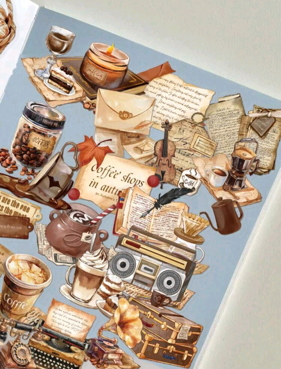 Retro Coffee Stickers