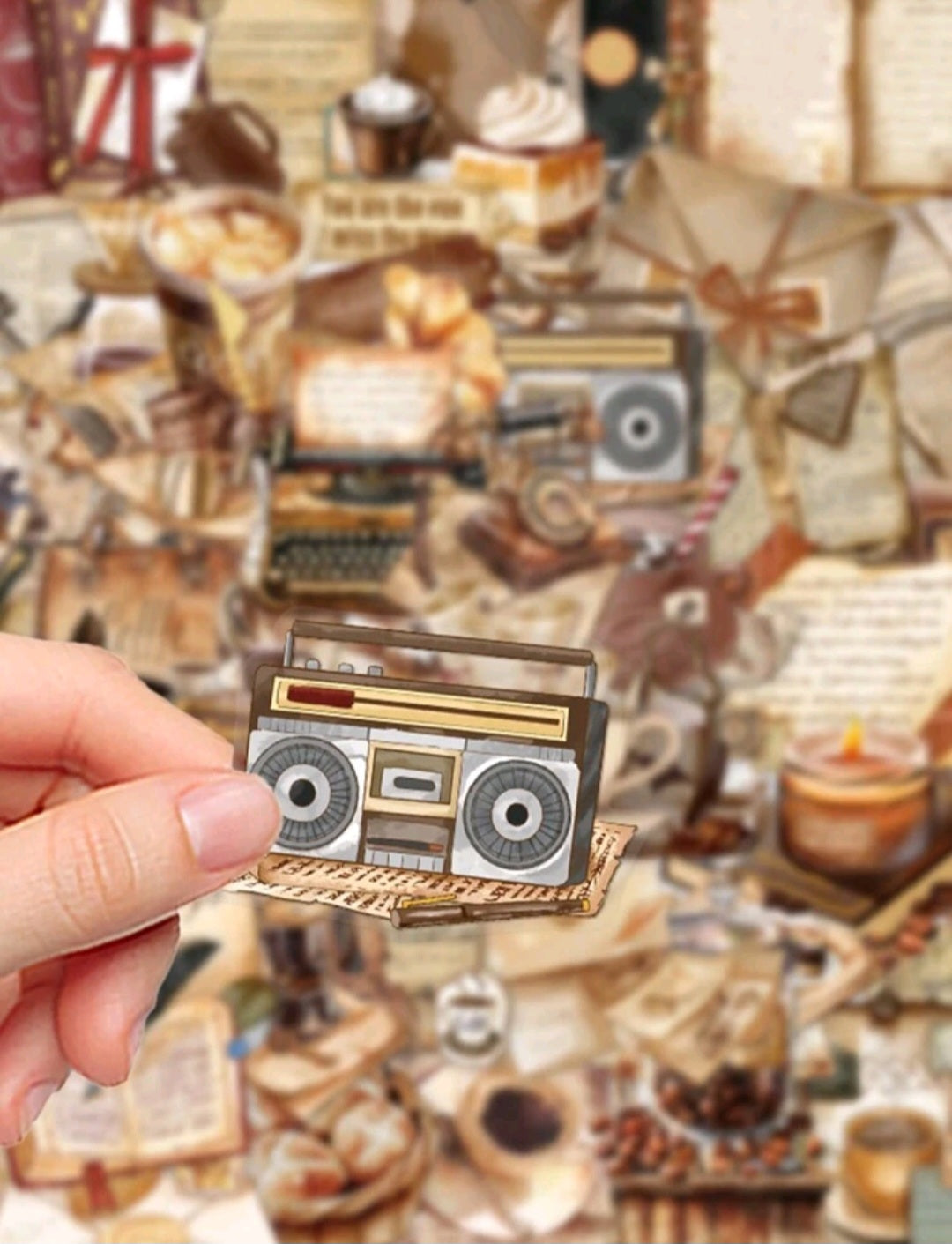 Retro Coffee Stickers